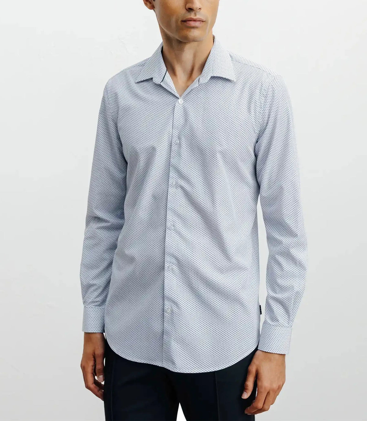 Chemise ville imprimée bleue - IZAC