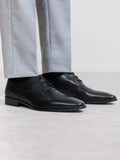 Derby en cuir noir - IZAC