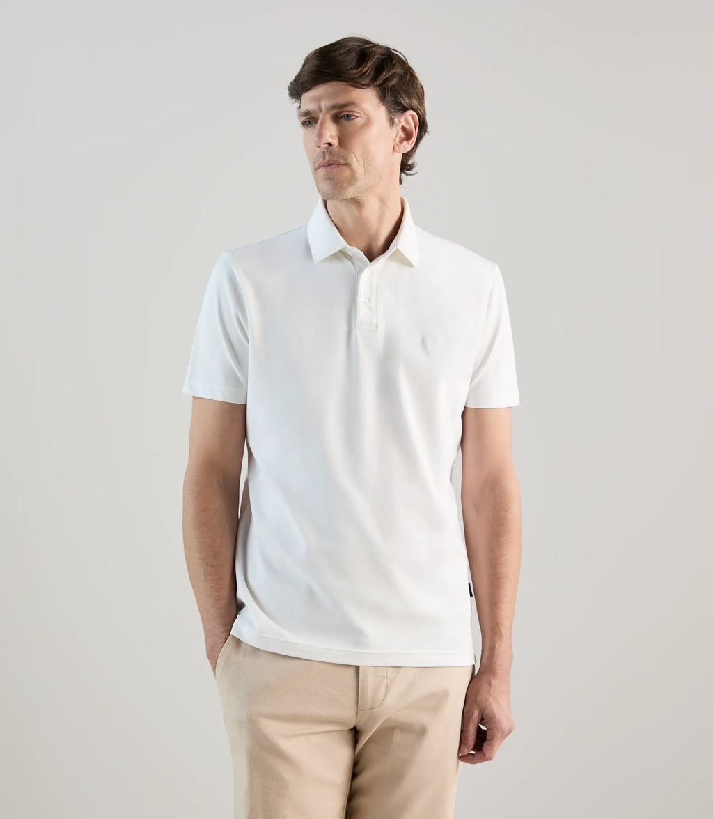 Polo piqué blanc - IZAC