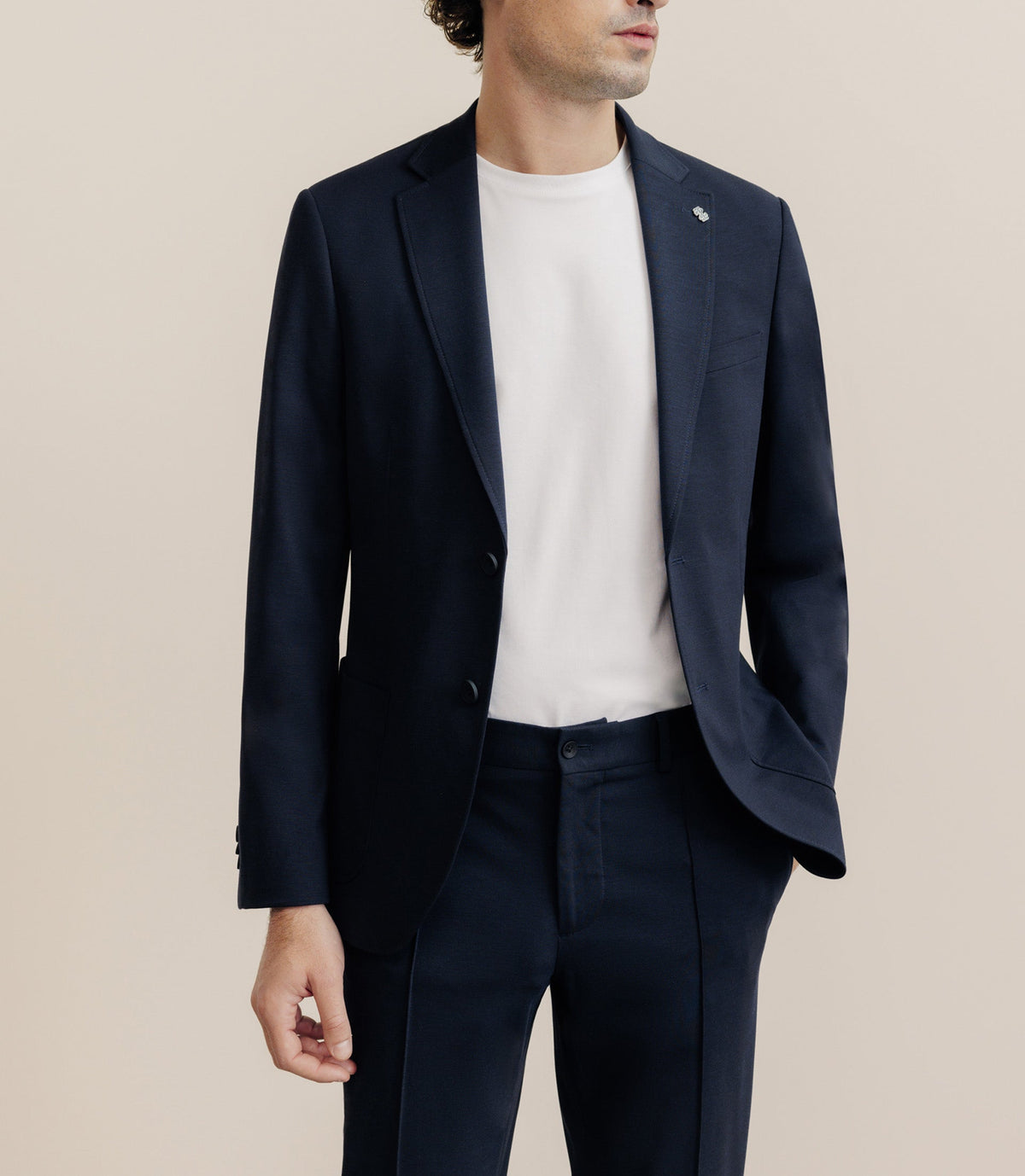 Veste en maille marine - IZAC