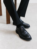 Derby en cuir noir - IZAC