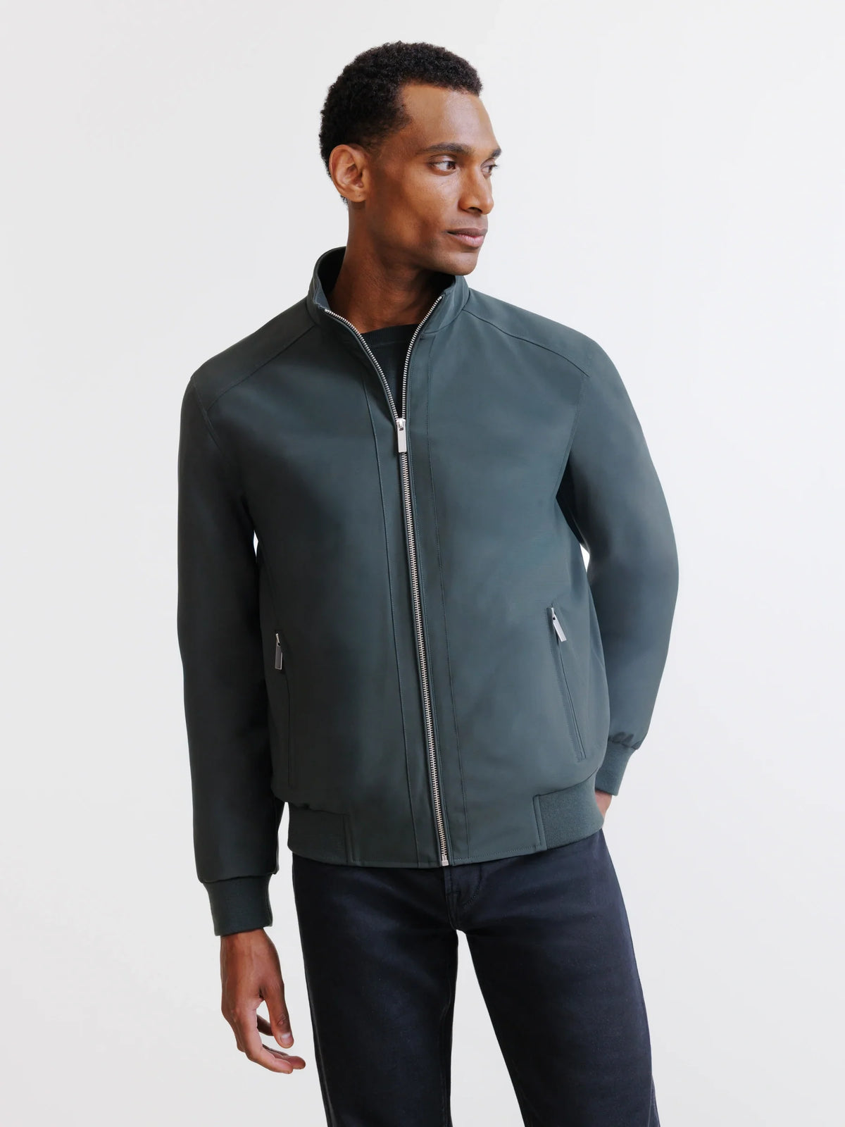 Blouson col montant kaki - IZAC