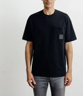 T-shirt oversize col rond noir - IZAC