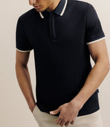 Polo zip noir - IZAC