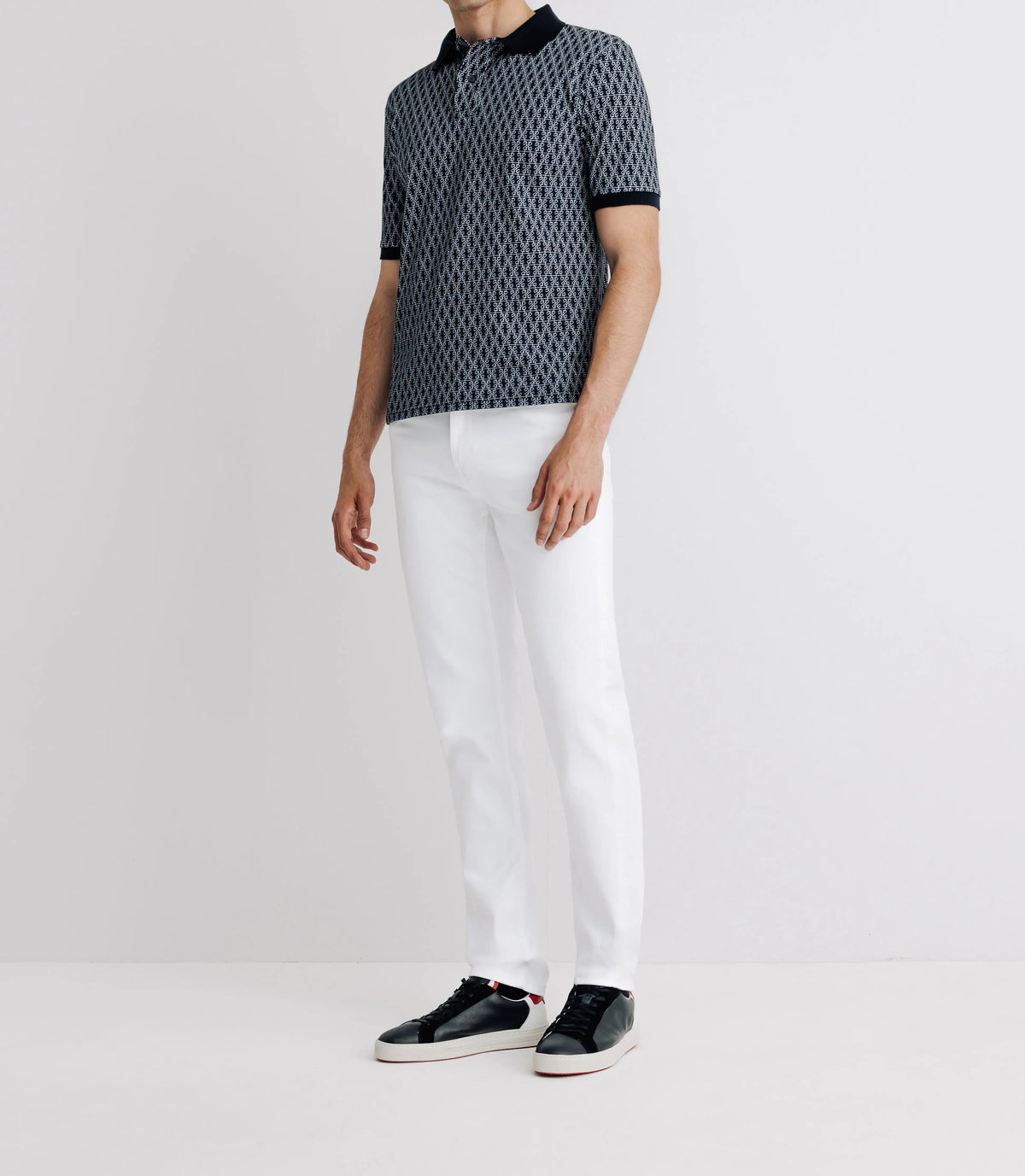 Polo boutonné marine - IZAC