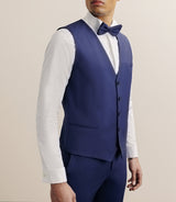 Gilet ville en laine majoritaire bleu - IZAC