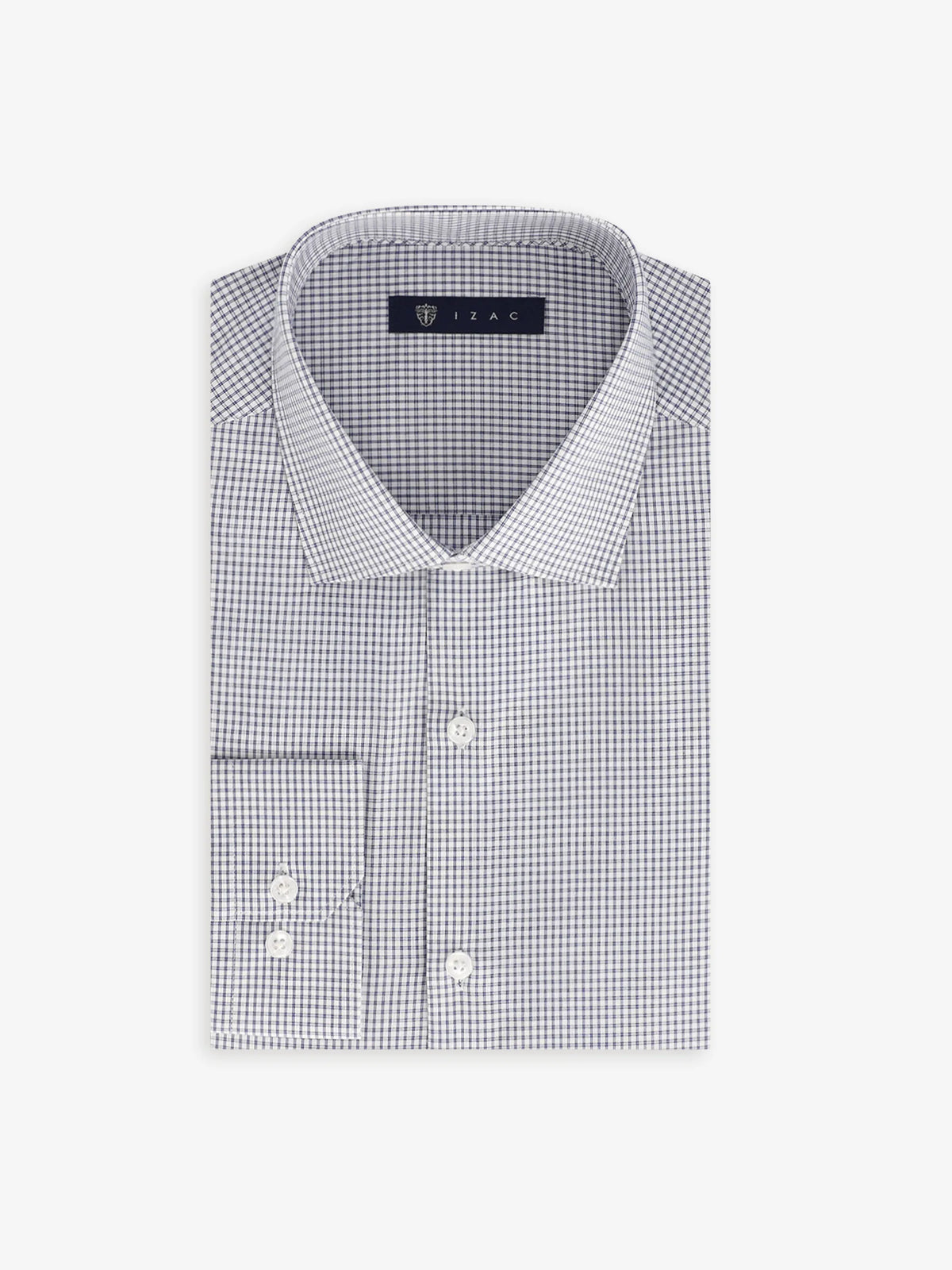 Chemise micro motifs marine