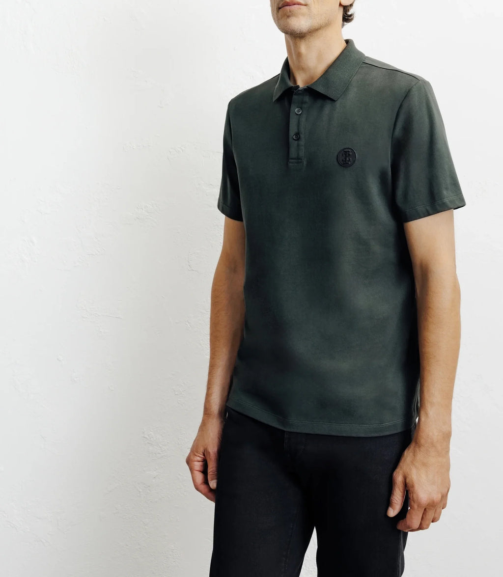 Polo boutonné kaki - IZAC
