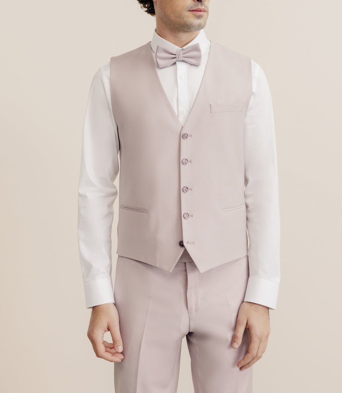 Gilet ville en laine majoritaire rose - IZAC
