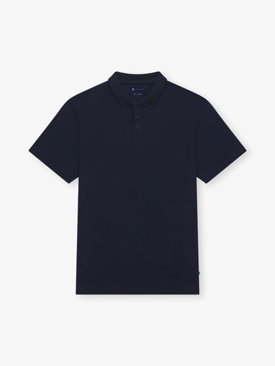 Polo boutonné marine - IZAC