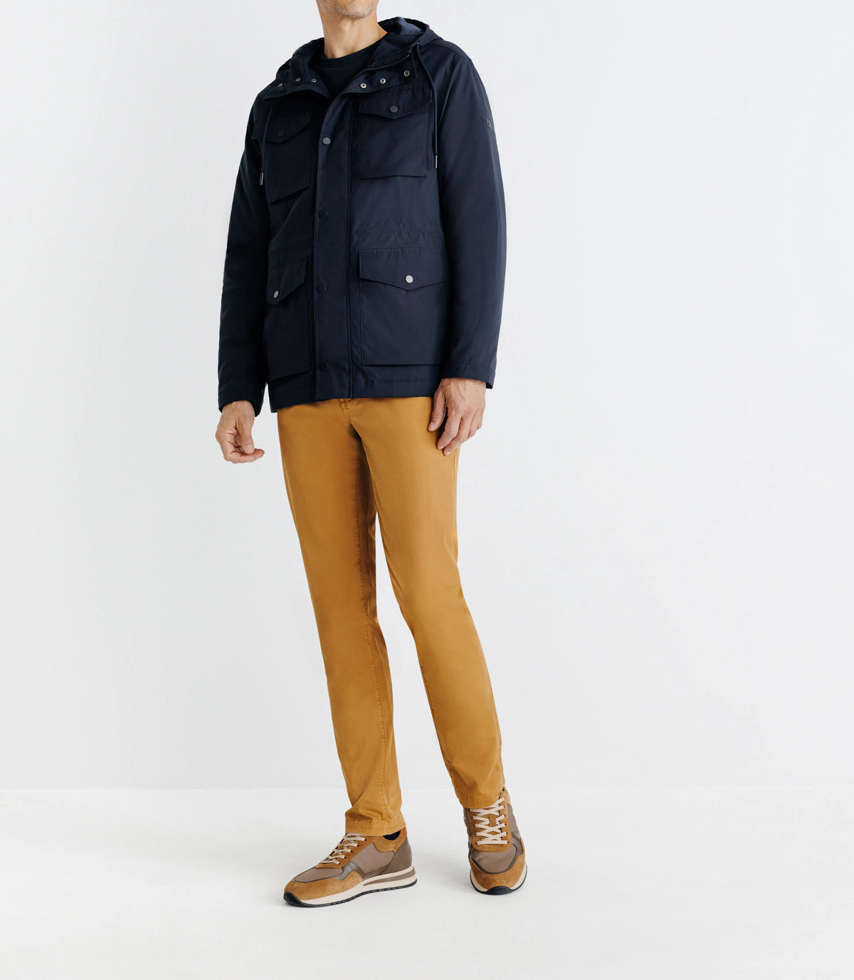 Parka avec capuche marine - IZAC