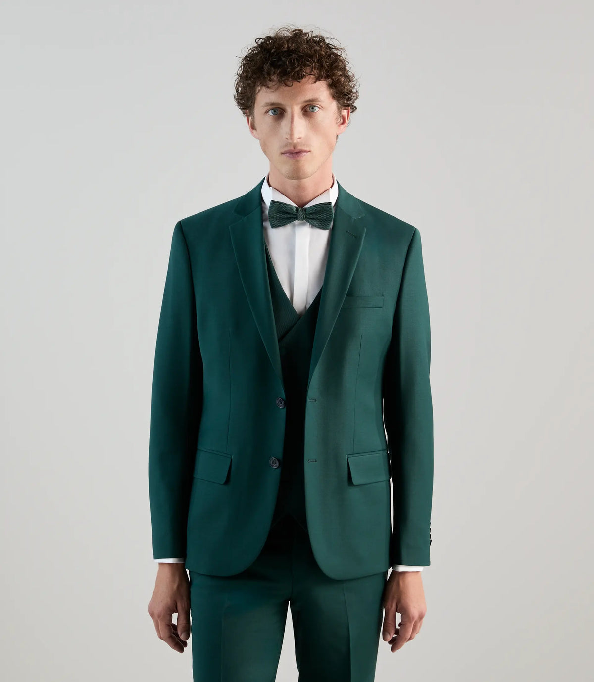 Costume 3 pièces de cérémonie vert f - IZAC