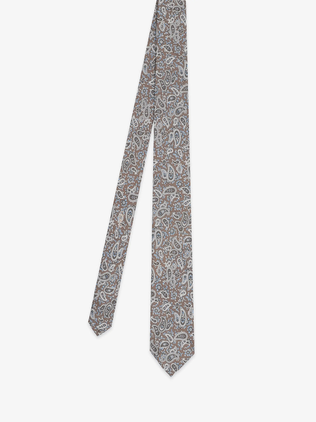 Cravate fantaisie marron - IZAC
