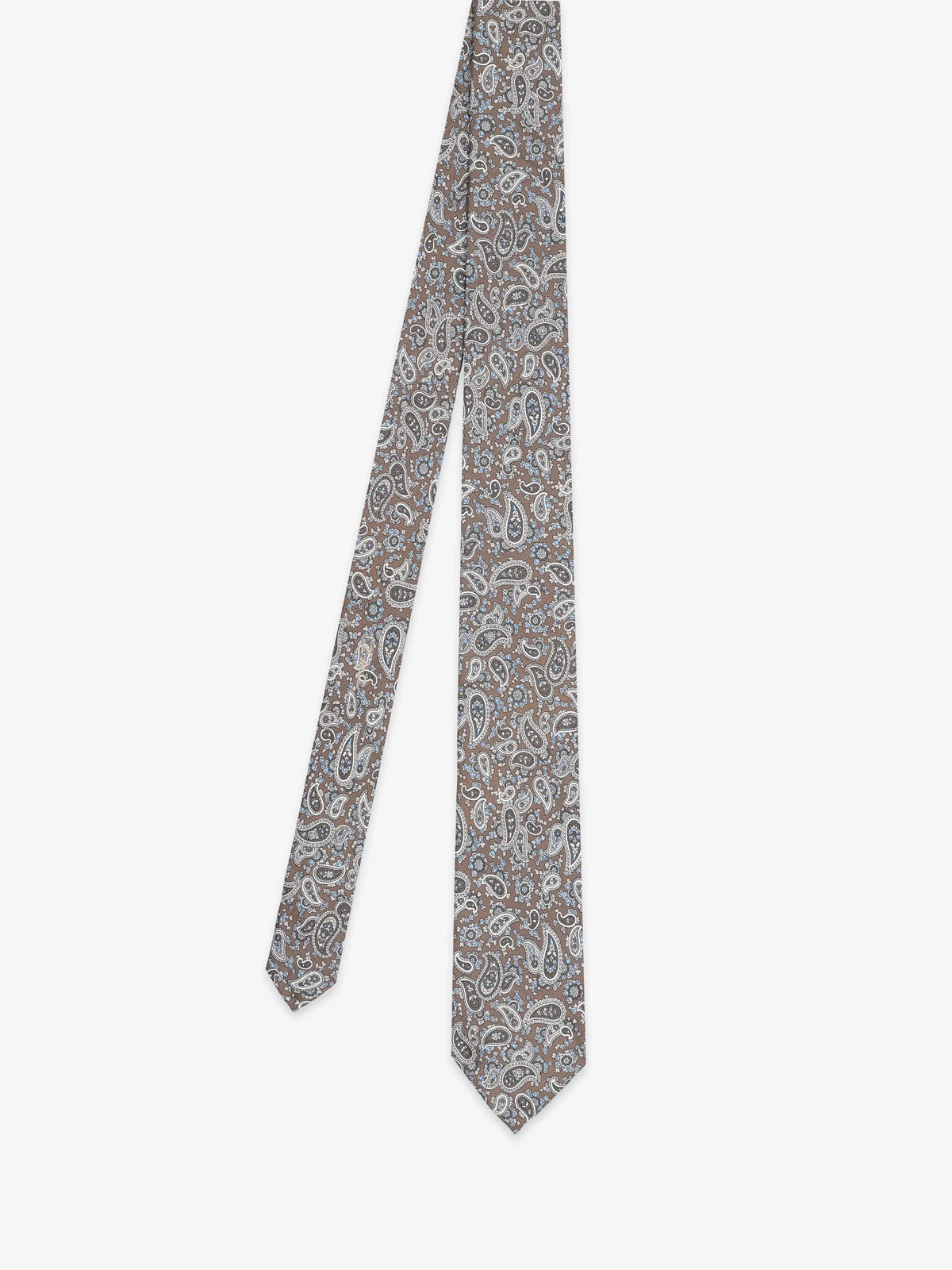 Cravate fantaisie marron - IZAC