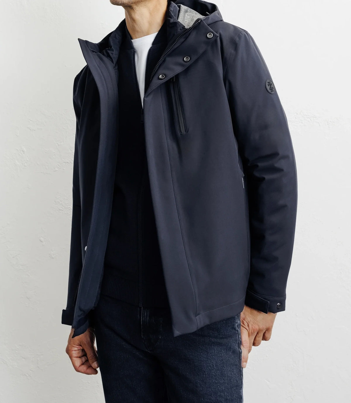 Parka courte 3 en 1 marine - IZAC
