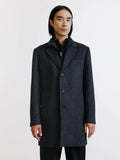 Manteau à parmenture amovible gris foncé - IZAC