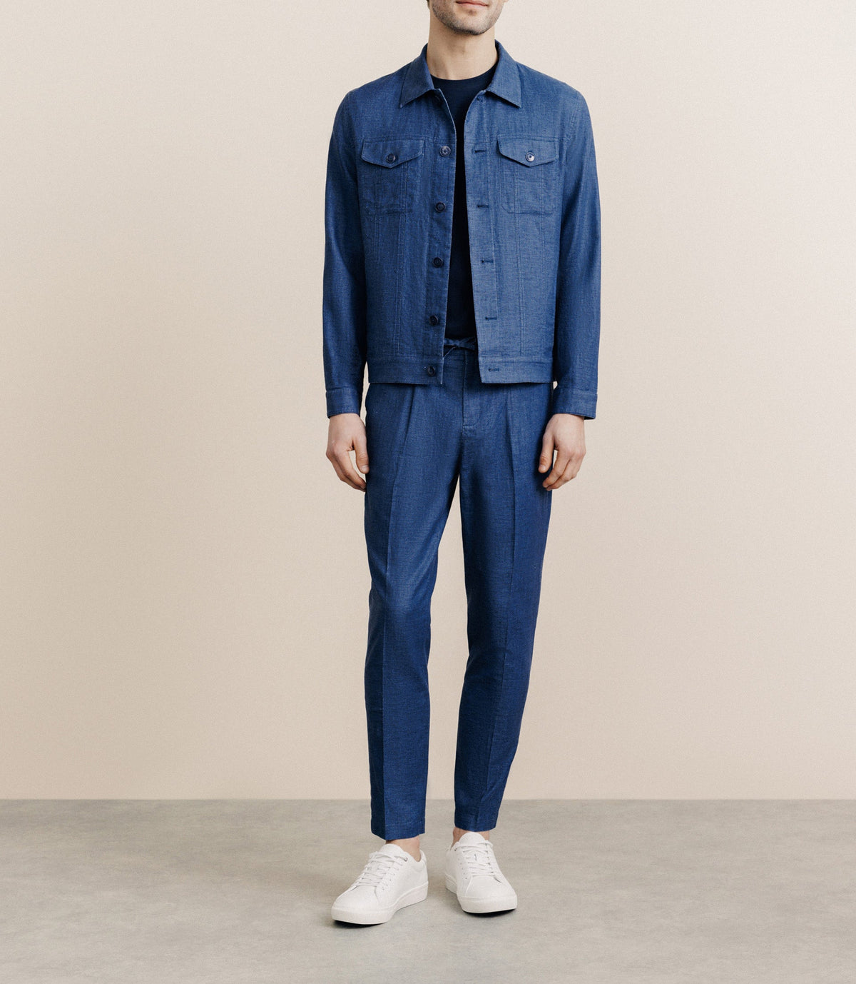 Veste casual indigo - IZAC
