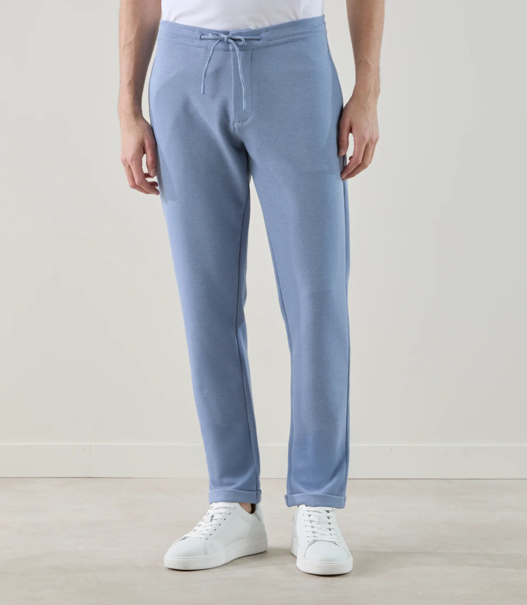 Pantalon casual en maille indigo - IZAC