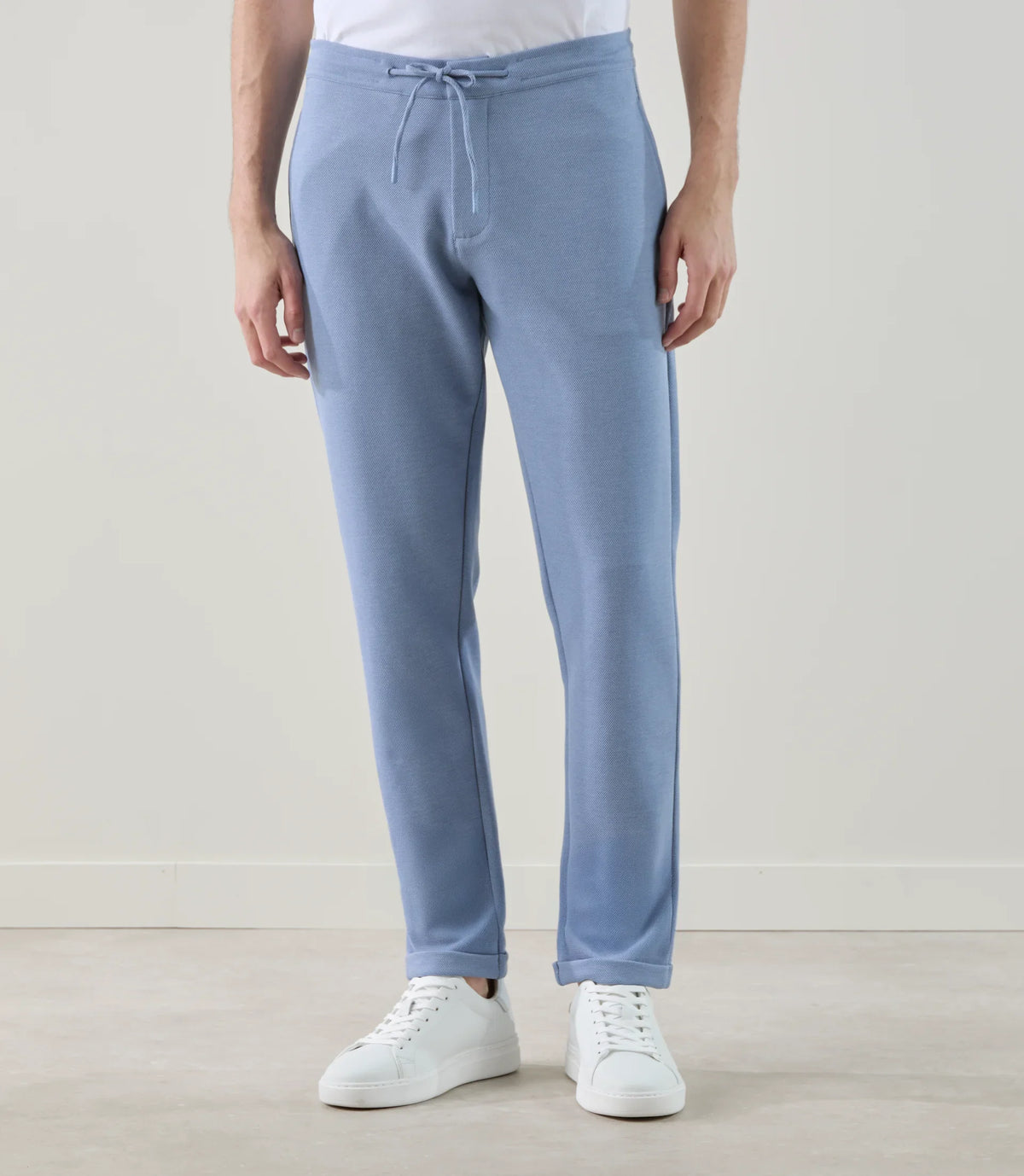 Pantalon casual en maille indigo - IZAC