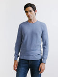 Pull col rond indigo - IZAC