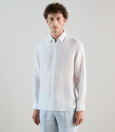 Chemise 100% lin blanche - IZAC