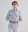 Chemise fantaisie bordeaux - IZAC
