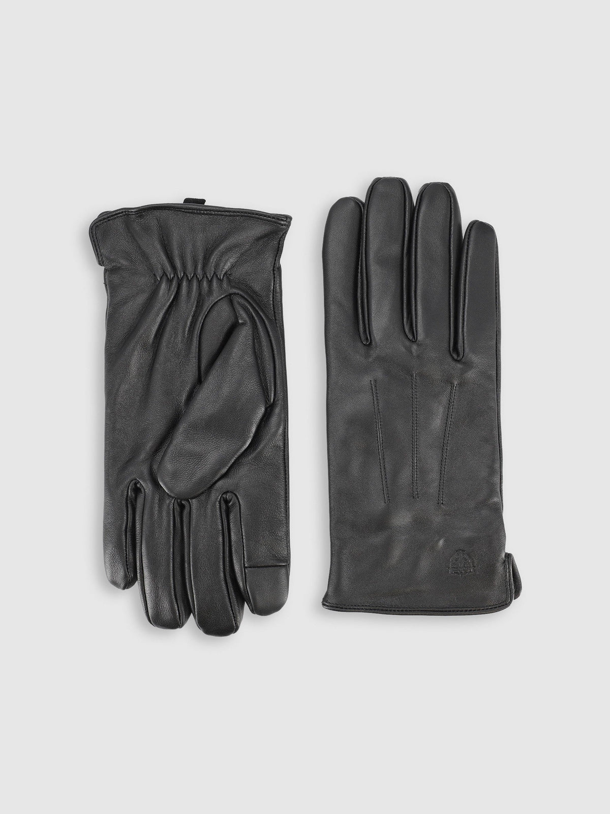 Gant en cuir noir - IZAC