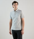 Polo col boutonné gris perle - IZAC