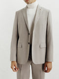 Costume 2 boutons taupe - IZAC