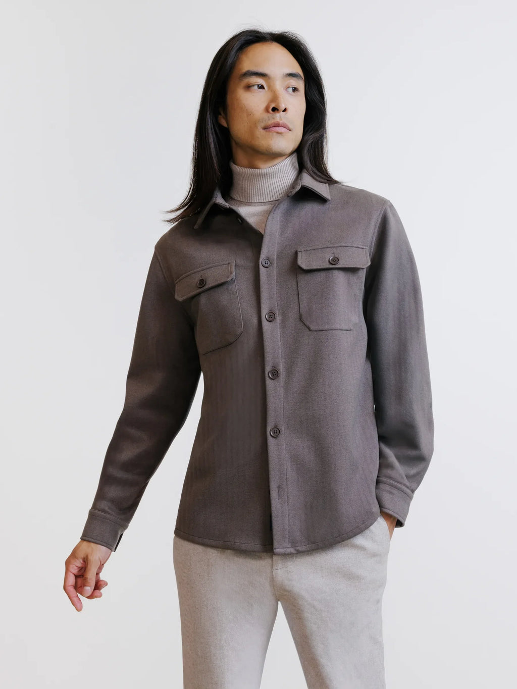Surchemise taupe - IZAC