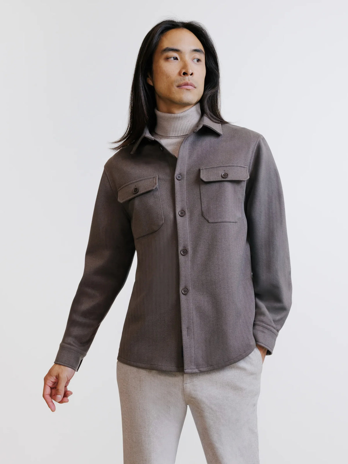 Surchemise taupe - IZAC