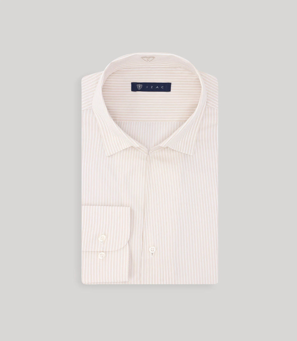 Chemise ville beige - IZAC