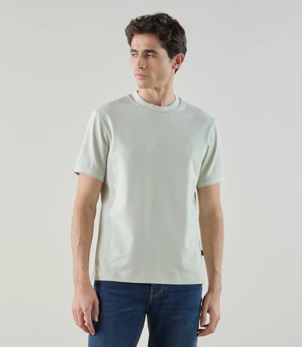 T-shirt à manches courtes vert clair - IZAC