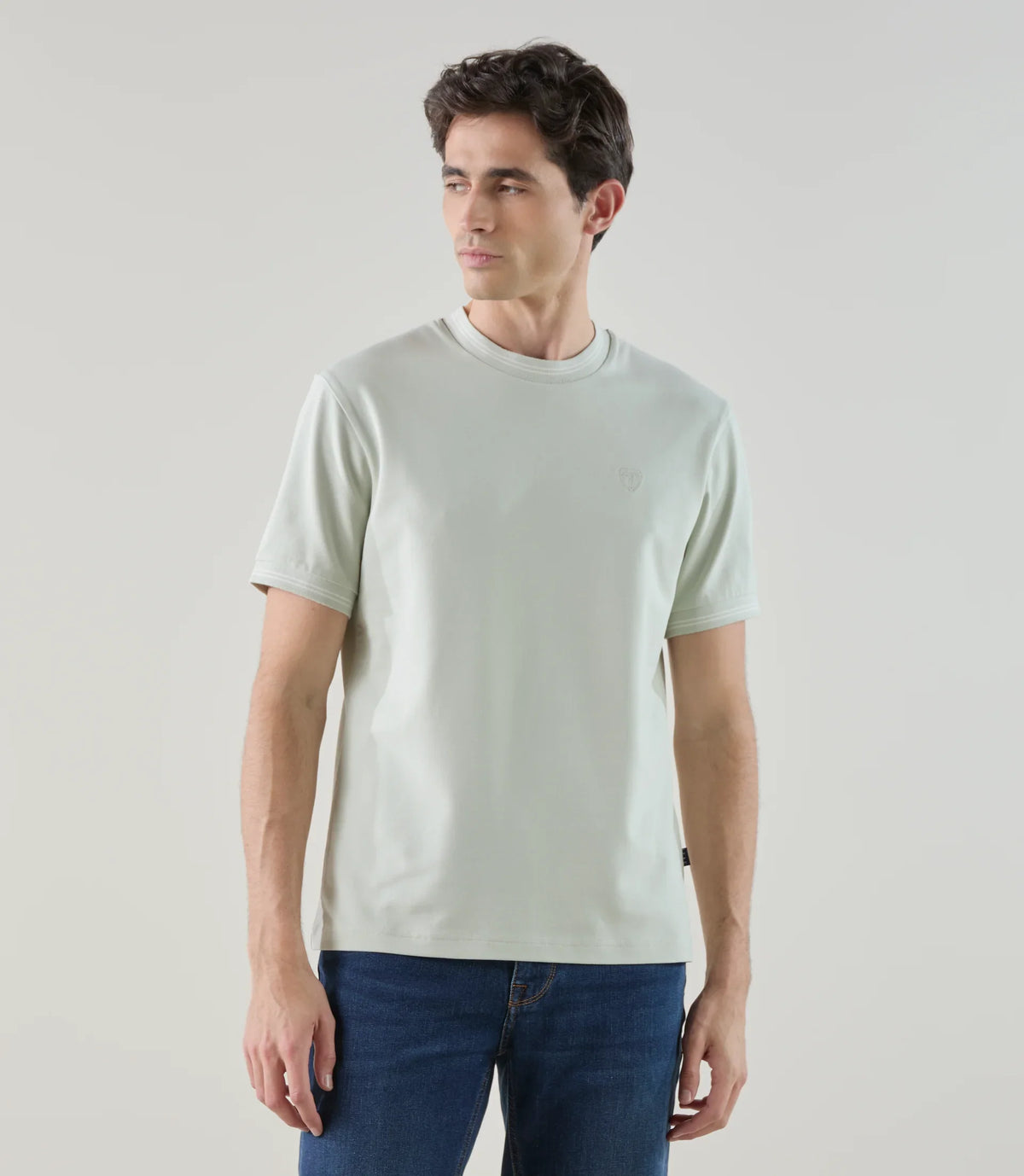T-shirt à manches courtes vert clair - IZAC
