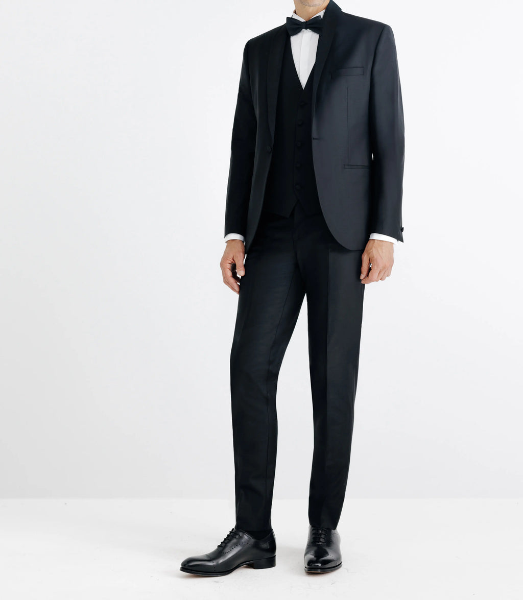 Costume col châle noir - IZAC