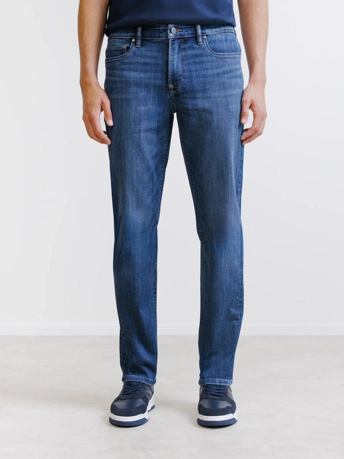 Jean 5 poches droit bleu - IZAC