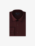 Chemise en satin de coton prune - IZAC