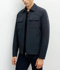 Blouson col chemise marine - IZAC