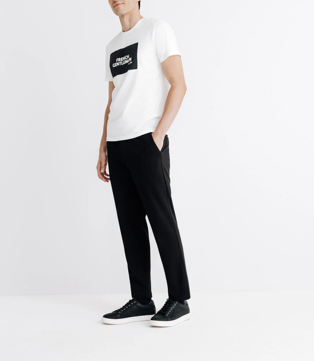 T-shirt avec écriture blanc - IZAC