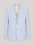 Veste ville séparable 100% lin bleu ciel - IZAC