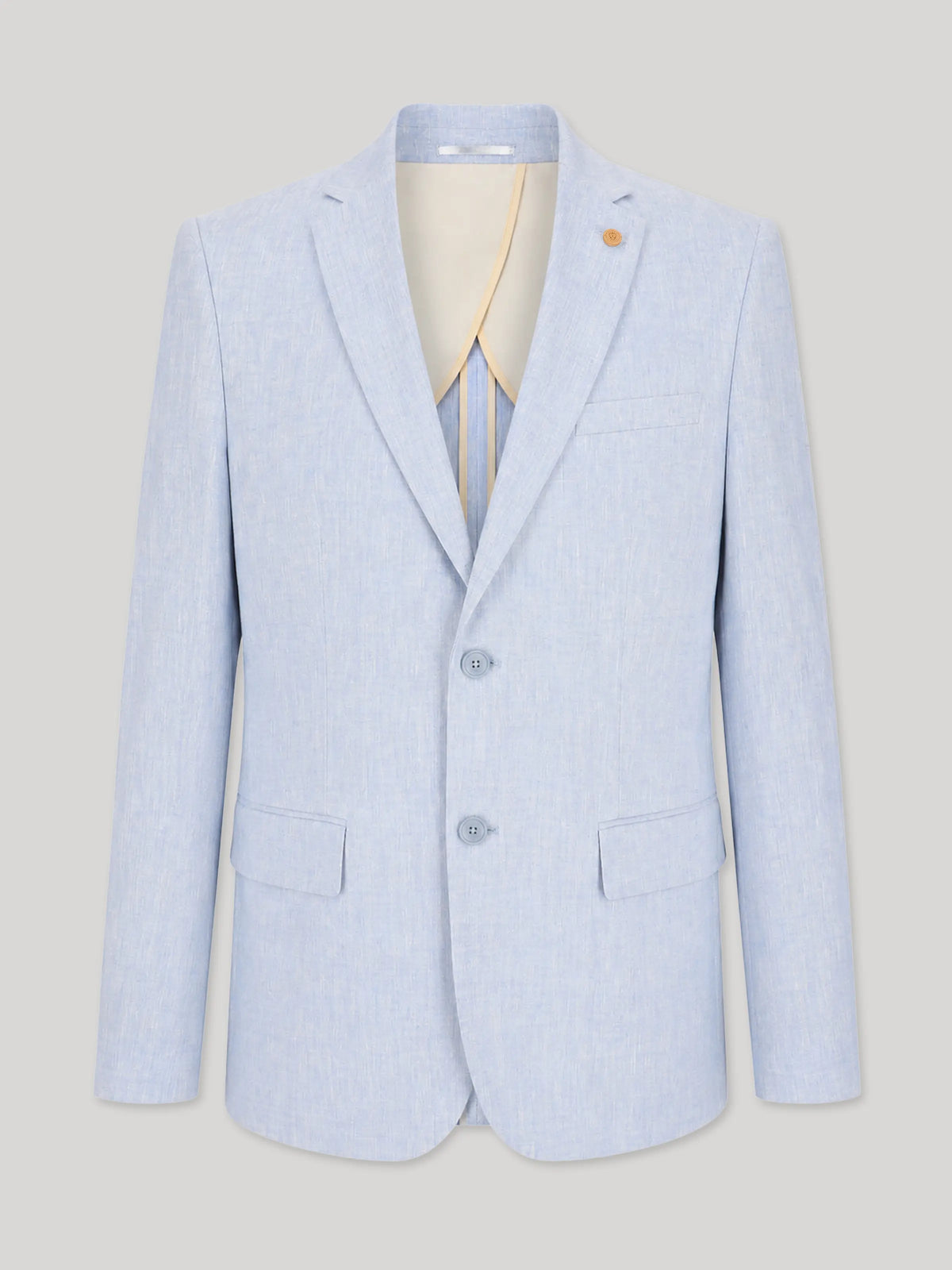 Veste ville séparable 100% lin bleu ciel - IZAC