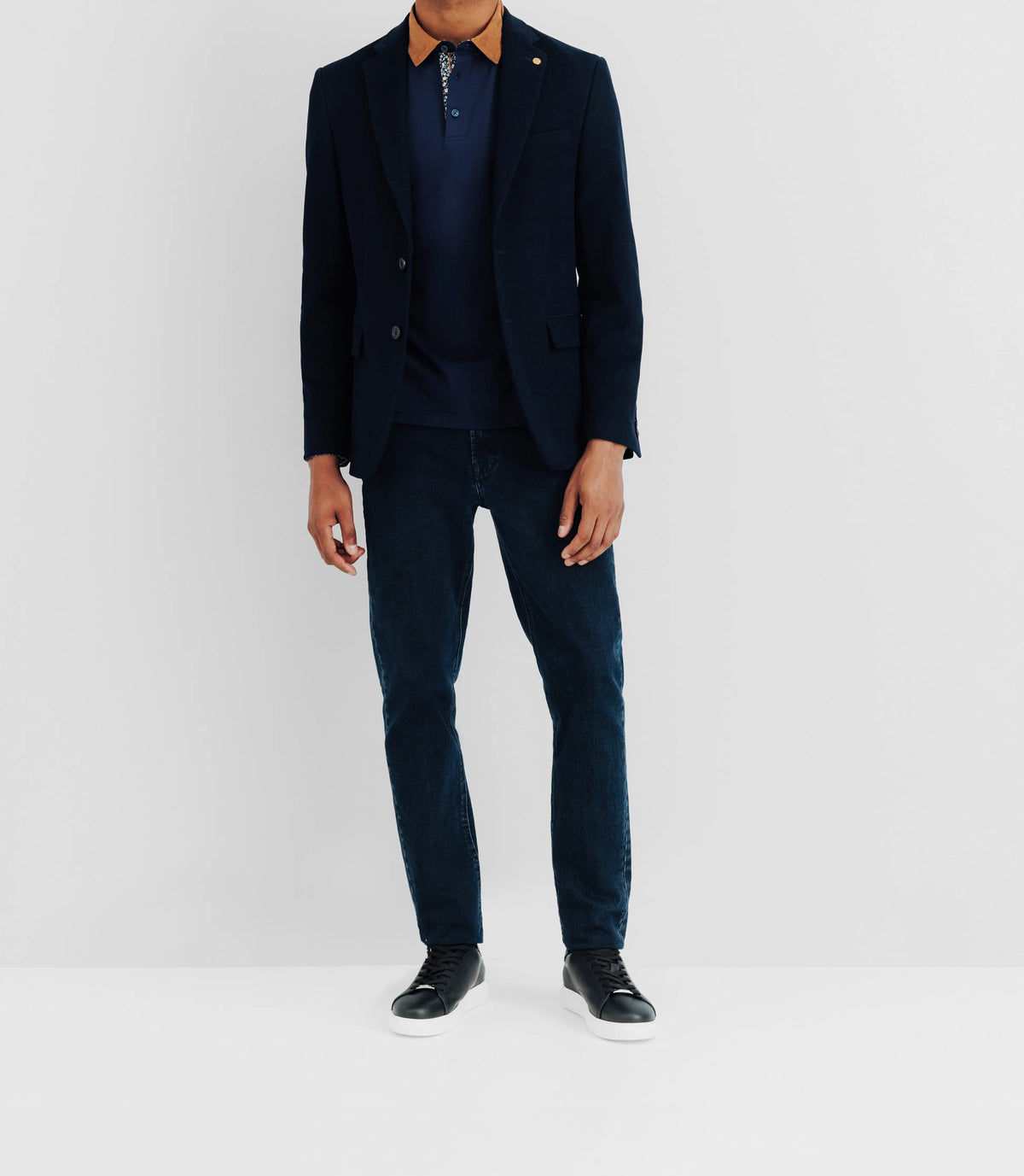 Veste en velours fantaisie marine - IZAC