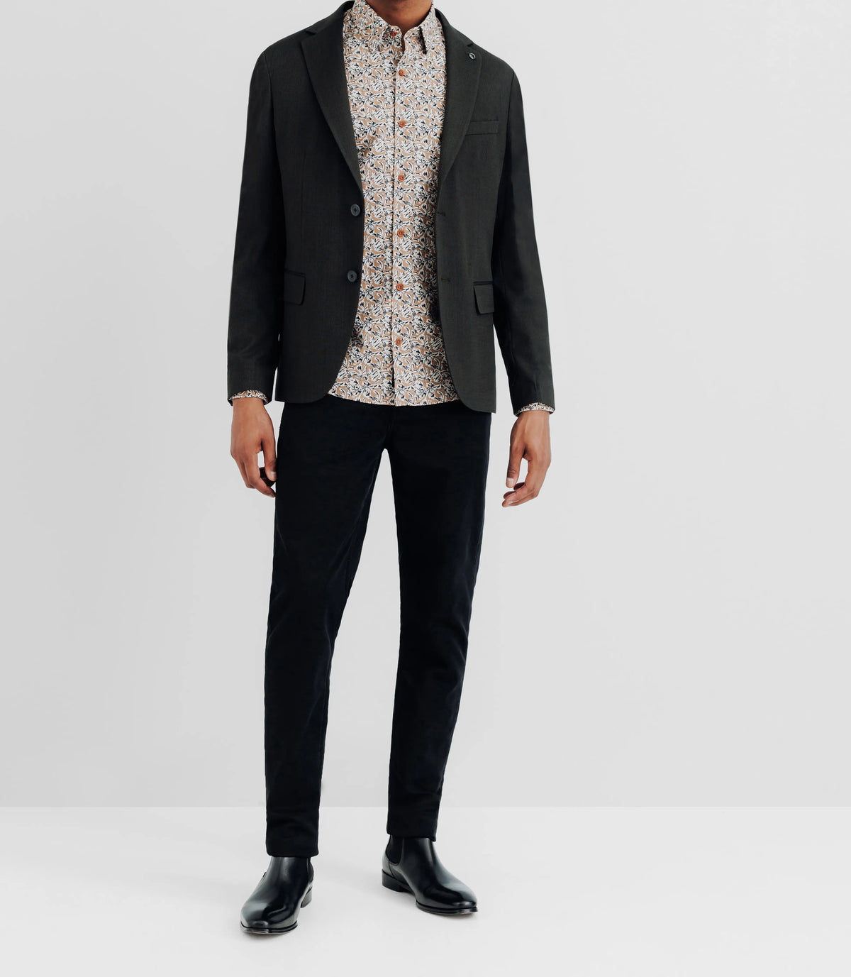 Veste casual 2 boutons kaki - IZAC
