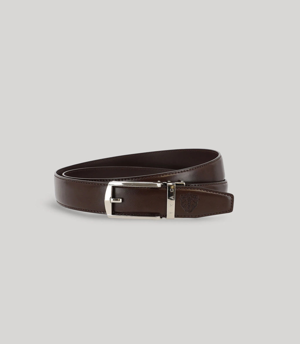Ceinture à cliquet marron - IZAC