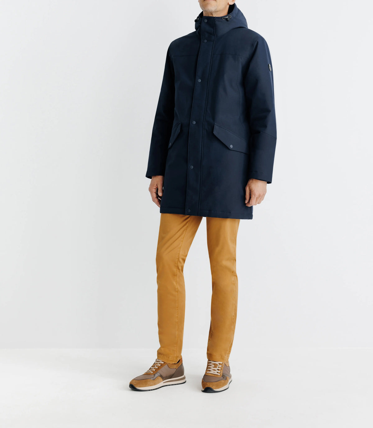 Parka à capuche marine - IZAC
