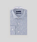 Chemise fantaisie bleue - IZAC