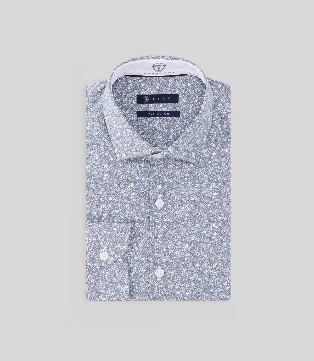 Chemise fantaisie bleue - IZAC
