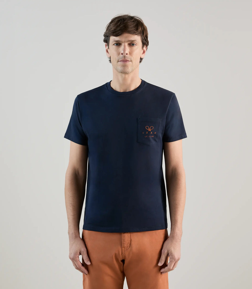 T-shirt à manches courtes marine - IZAC