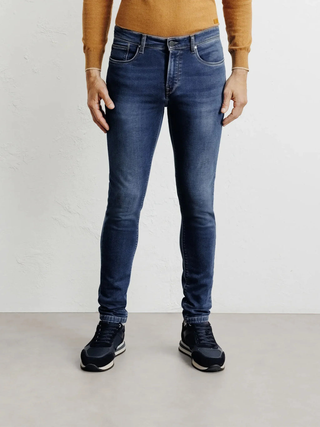 Jean 5 poches stretch bleu moyen
