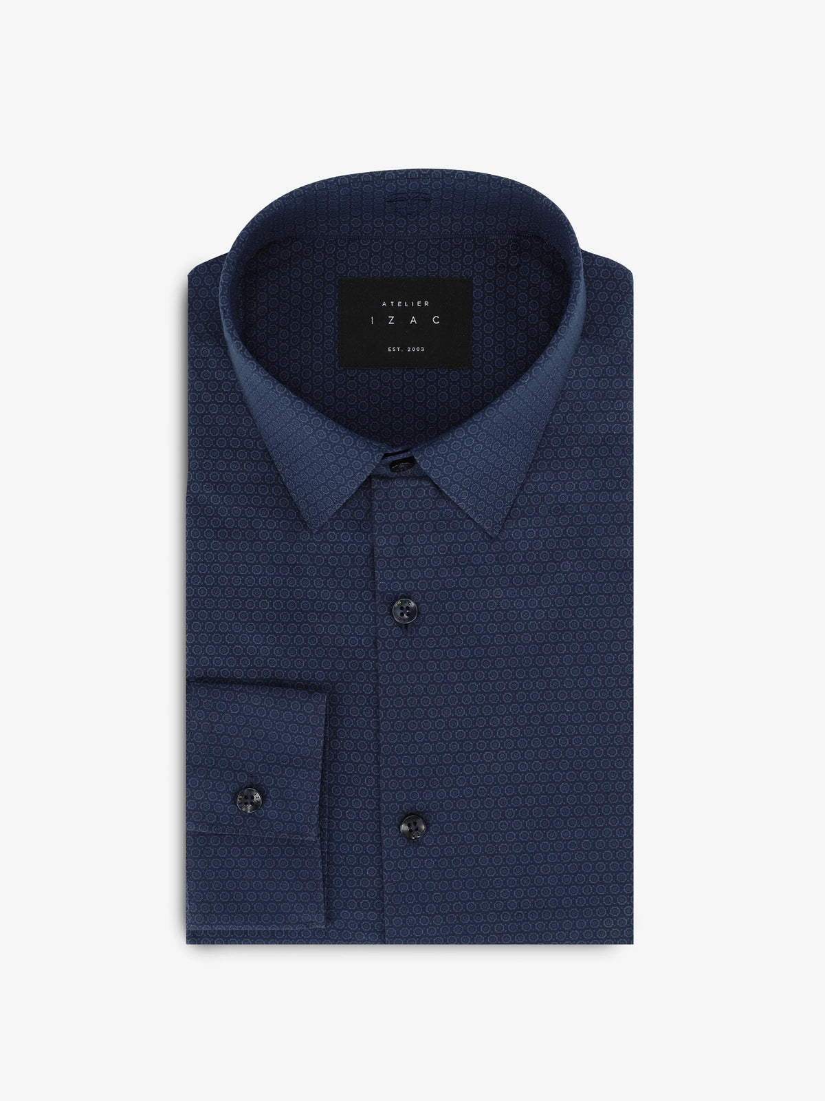 Chemise ville imprimée marine - IZAC